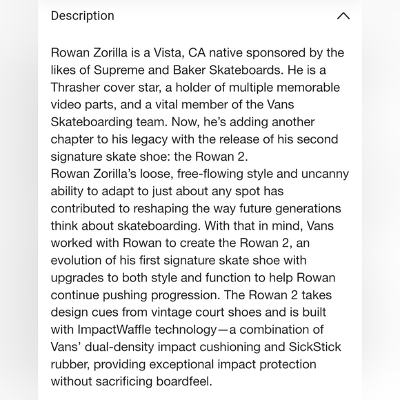 Vans Rowan 2 Pro *NWT* - Picture 7 of 9